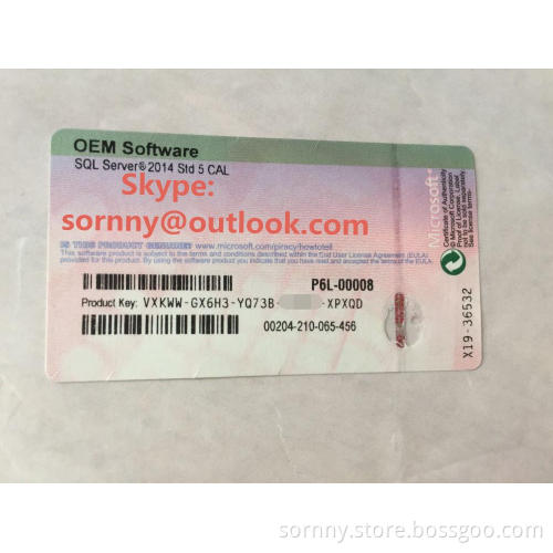 Oem coa sticker for windows 8.1 professional ,original Ms windows coa label